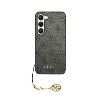   Eredeti GUESS keménytok 4G Charms Collection tok GUHCS24MGF4GGR Samsung Galaxy S24 Plus Fekete