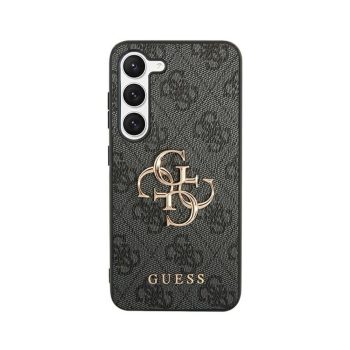   Eredeti GUESS keménytok 4G Case Big Metal Logo GUHCS24S4GMGGR Samsung Galaxy S24 Fekete