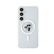 Eredeti KARL LAGERFELD keménytok IML Karl&Choupette MagSafe KLHMS24SHGKCNOT tok Samsung Galaxy S24 átlátszó