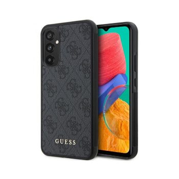   Eredeti GUESS keménytok 4G Case Metal Gold Logo GUHCSA34G4GFGR Samsung Galaxy A34 5G szürke