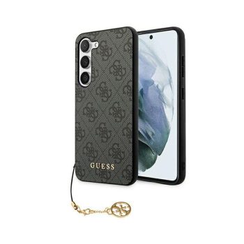   Eredeti GUESS keménytok 4G Charms Collection tok GUHCSA35GF4GGR Samsung Galaxy A35 Fekete