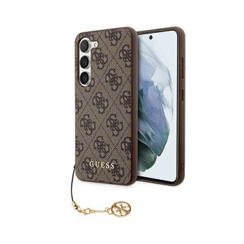   Eredeti GUESS keménytok 4G Charms Collection GUHCSA55GF4GBR tok Samsung Galaxy A55 barna