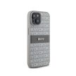 Eredeti DKNY keménytokos bőr Mono Stripe & Metal Logo DKHCP15SPRTHSLE tok Iphone 15/14/13 bézs