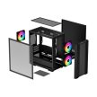 Deepcool CC360 ARGB táp nélküli ablakos Micro-ATX ház fekete (R-CC360-BKAPM3-G-1)