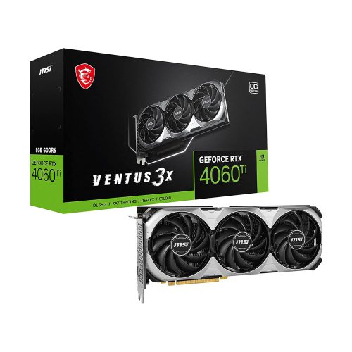 MSI GeForce RTX 4060 Ti 8GB VENTUS 3X 8G OC videokártya