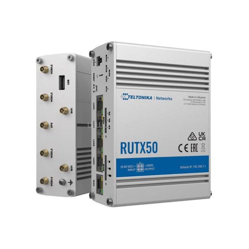 Teltonika RUTX50 Dual Band Vezeték nélküli Gigabit ipari router (RUTX5000000)