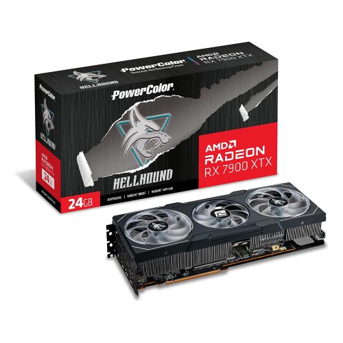 PowerColor Radeon RX 7900 XTX 24GB Hellhound videokártya (RX 7900 XTX 24G-L/OC)