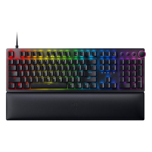 Razer Huntsman V2 Clicky Optical Switch (Purple) US billentyűzet fekete (RZ03-03930300-R3M1)