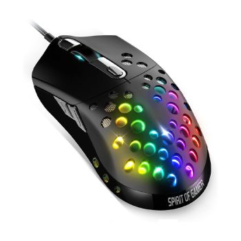   Spirit Of Gamer ELITE-M80 optikai Gaming egér fekete (S-EM80)
