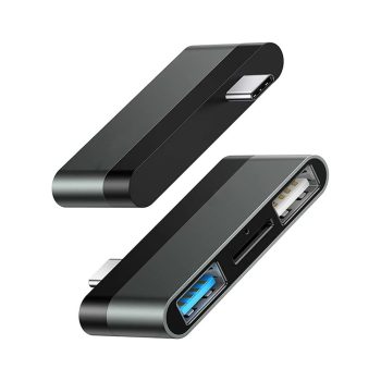 Usams SJ463HUB01 3 portos Type-C mini HUB