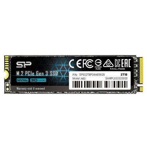 2TB Silicon Power P34A60 M.2 SSD meghajtó (SP002TBP34A60M28)