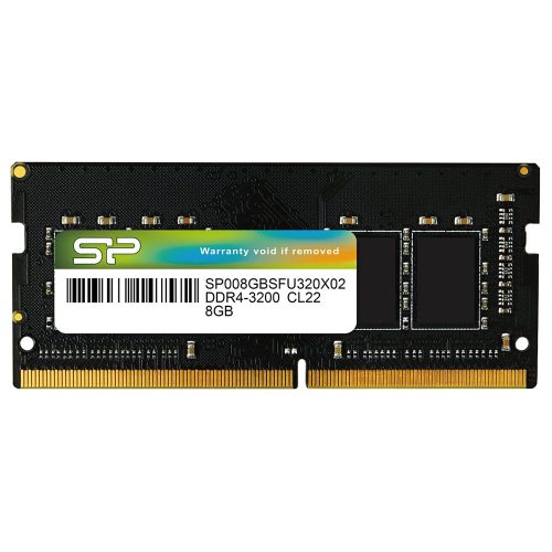 8GB 3200MHz DDR4 Notebook RAM Silicon Power CL22 (SP008GBSFU320X02)