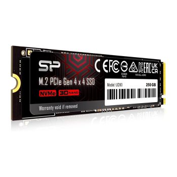   250GB Silicon Power UD90 M.2 SSD meghajtó (SP250GBP44UD9005)