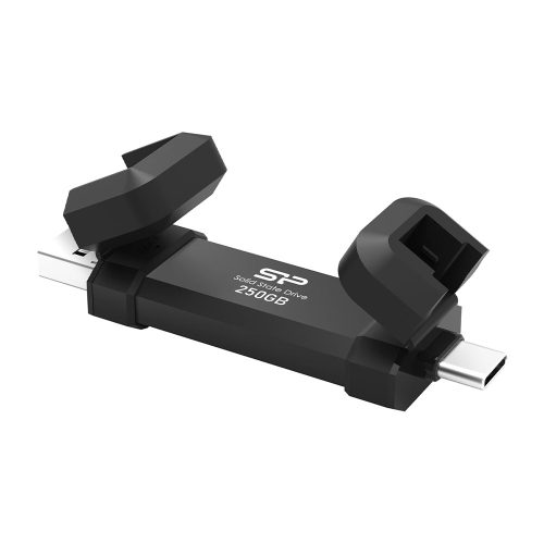 250GB Silicon Power DS72 külső SSD meghajtó fekete (SP250GBUC3S72V1K)