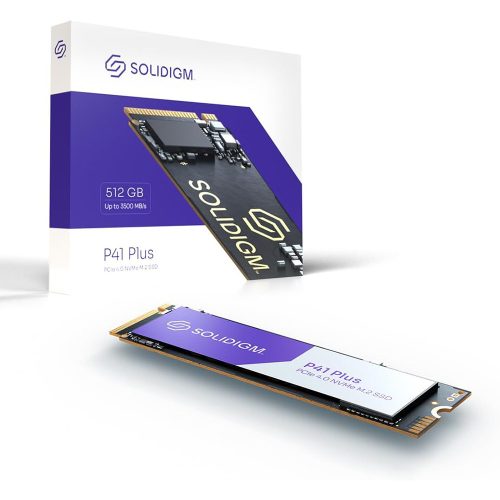 512GB Solidigm P41 Plus M.2 NVMe SSD meghajtó (SSDPFKNU512GZX1)