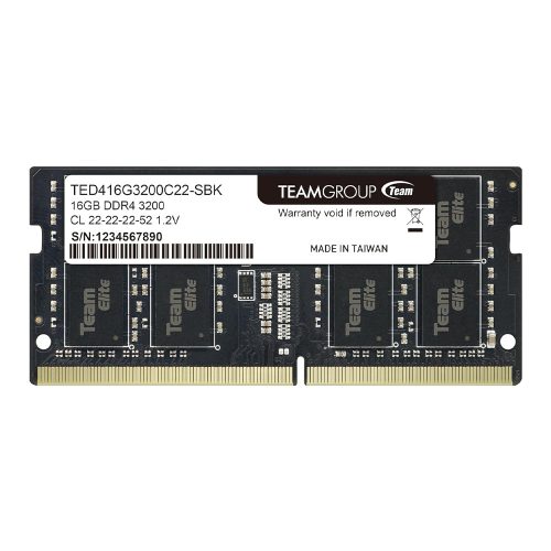 16GB 3200MHz DDR4 SODIMM RAM Team Group Elite CL22 (TED416G3200C22-S01)