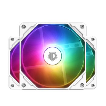   ID-Cooling TF-12025-ARGB-TRIO-SNOW hűtő ventiátor 12cm, 3db fehér
