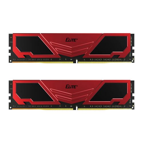 16GB 3200MHz DDR4 RAM Team Group Elite Plus fekete/piros CL22 (2x8GB) (TPRD416G3200HC22DC01)