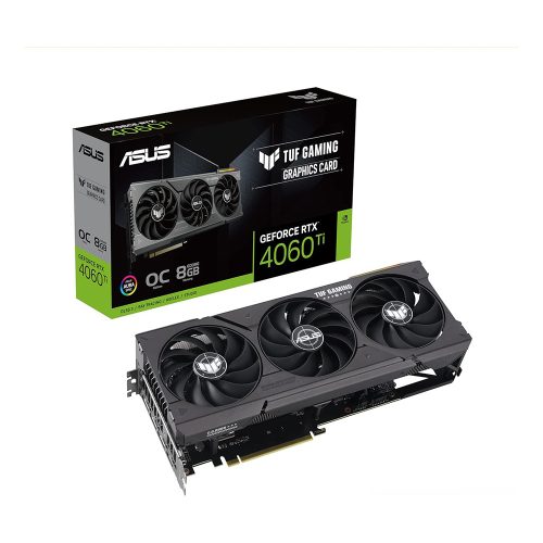 ASUS GeForce RTX 4060 Ti 8GB TUF Gaming OC Edition videokártya (TUF-RTX4060TI-O8G-GAMING)