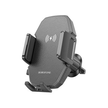   BOROFONE BH213 ADELANTE AUTÓS TARTÓ INDUKTÍV 15W TÖLTÉSSEL A HŰTŐRÁCSHOZ, Fekete