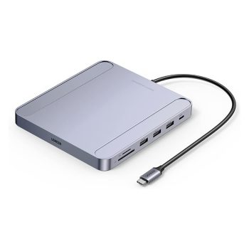   UGREEN 7in1 adapter USB-C 3x USB-A 3.0 + USB-C + RJ45 + SD + TF (60378)