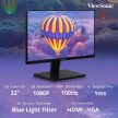 22" ViewSonic VA2215-H LCD monitor fekete