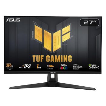 27" ASUS TUF Gaming VG279QM1A LCD monitor fekete