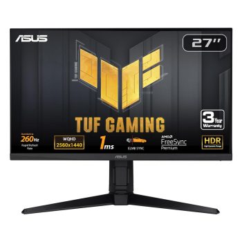 27" ASUS TUF Gaming VG27AQML1A LCD monitor fekete