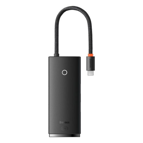 Baseus Lite 5in1 USB-C --> 3x USB 3.0 + USB-C + HDMI hub fekete (WKQX040001)