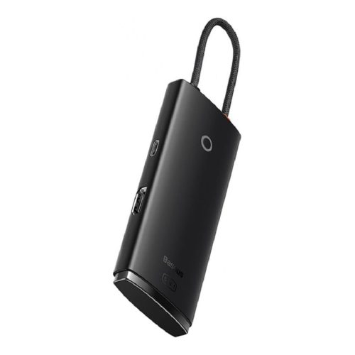 Baseus Lite Series 5 az 1-ben USB-C -HDMI+USB3.0x3+PD hub fekete (WKQX080201)