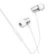 BOROFONE BM66 NEW SOUND FEJHALLGATÓ MIKROFONNAL, EZÜST
