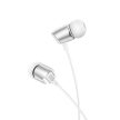 BOROFONE BM66 NEW SOUND FEJHALLGATÓ MIKROFONNAL, EZÜST
