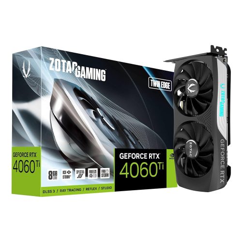 Zotac GeForce RTX 4060 Ti 8GB Twin Edge videokártya (ZT-D40610E-10M)