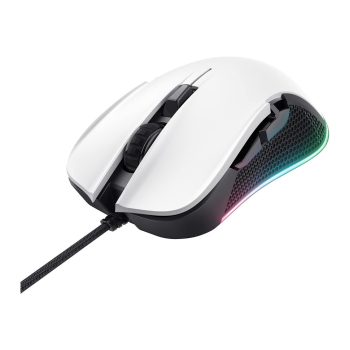   Trust GXT 922W Ybar Gaming optikai egér fehér-fekete (24485)