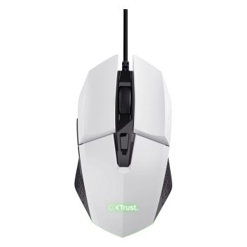 Trust GXT 109W FELOX gaming egér fehér-fekete (25066)