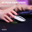 Trust GXT 109W FELOX gaming egér fehér-fekete (25066)